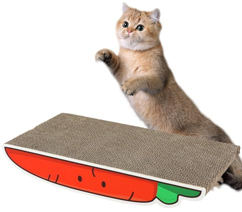 Grattoir pour chats - Arbre à chat en forme de légumes pour chats, banane, oignon, carotte, griffoir ondulé pour chats