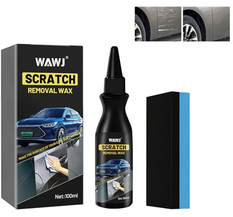 WAWJ® Rimuovi Graffi Auto, Lucidante Auto, Lucidante Professionale per Auto, Polish Rimuovi Graffi, Opacità e Righe Della Carrozzeria, Adatto a vari tipi di vernice (100ml)