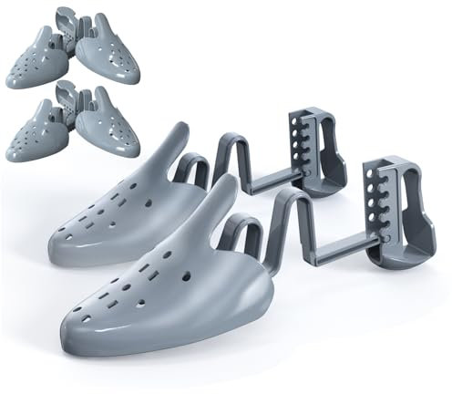 JJDPARTS Shoe Tree for Sneakers & Shoes,Travel Shoe Trees Stretcher Shaper for Men & Women, 3-pairs Grey S (Men's 6.5-9;women's 7-10.5), 3-Pairs Grey S (Men's 6.5-9;Women's 7-10.5)