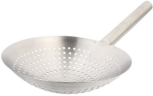 QXSJEDYCH Cuchara for fideos Cuchara for espumadera de acero inoxidable Colador ranurado Cucharón Filtro de aceite de alambre de malla fina Cuchara for colador de mandarina for cocina Colador de araña