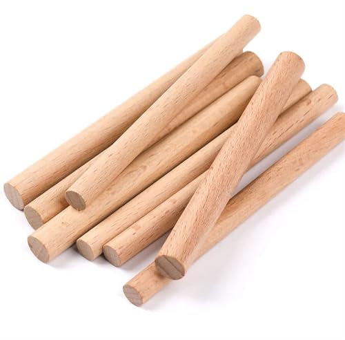 Holzstäbe, for Basteln, 10 Stück, Länge 10–40 cm, Durchmesser 1–1,4 cm, Holzstäbe, for Aufhängen an der Wand, Kunst und Handwerk, handgefertigtes DIY-Zubehör for gewebte Wandteppiche, Holzstab for han