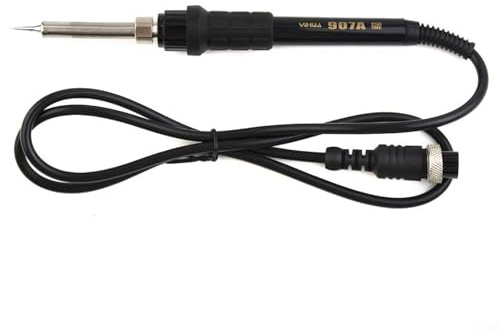 CWOQOCW Soldering Iron Handle, 50W for 936A 937D 8786D Solder Stations, Easy Operation Black Silica Gel Construction