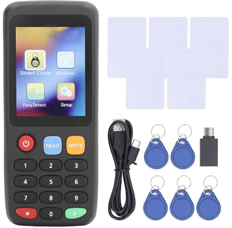 Wzxksoac Lector de Tarjetas NFC X7, Duplicadora de Fotocopiadora de Tarjetas RFID para Tarjeta de IdentificacióN IC, Copiadora RFID de Tarjeta Inteligente ID IC Juego de Pantalla A Color 2