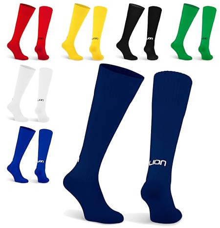 LION SPORTSWEAR Plain Cub Football Socks – Kids & Adult Sizes – Multiple Colours – Comfortable & Durable Sports Socks