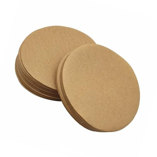 100 filtros de café redondos de papel de filtración eficiente y suministro rápido de cerveza para una elaboración eficiente