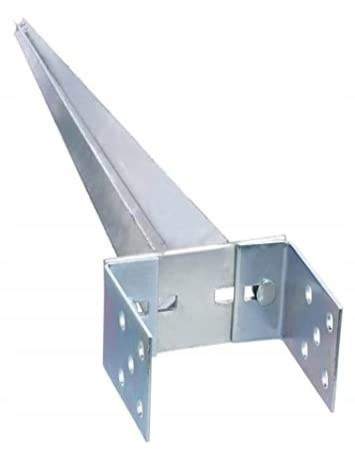 MiG-met - Einschlaghülse - U Pfostenträger höhenverstellbar - 0-120x700mm - Einschlagbodenhülse - Bodenhülse - Bodenanker - Bau von Gartenlauben, Vordächern, Garagen, Schuppen, Nebengebäuden usw.