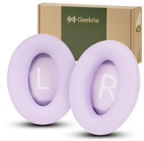 Geekria Ersatz-Ohrpolster kompatibel mit Bose QuietComfort QC45 QC35 QC35 II QC25 QC15, SoundLink Around-Ear II, AE2, SoundTrue (Purple)