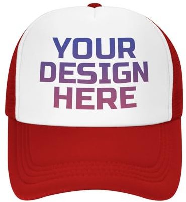 DOHXQM Benutzerdefinierte Baseball -Kappe Design Ihre eigenen Hüte Benutzerdefinierten Hats Logo Personalisierte Baseball Cap Benutzerdefinierte Hut Fügen Sie Ihr eigenes Design/Text/Fotos