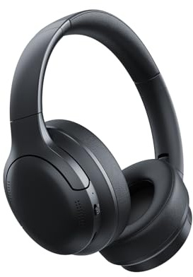 Baseus Bass BH1 Lite Bluetooth Headphones Over Ear, SuperBass, 80H Playtime,AI ENC Clear Calls, Comfortable Fit, Smart App Control, Bluetooth 6.0, Foldable Lightwight Headset for Travel