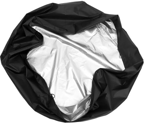 MOKKHNB Copertura Resistente alle Intemperie e Anti-invecchiamento Oxford Nero per Barbecue da Esterno Protezione per Grill e Tavoli da Giardino
