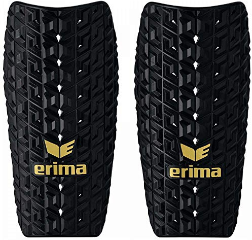 Erima Jugend Evo Flex Schienbeinschoner (7212002), schwarz/Gold, XS
