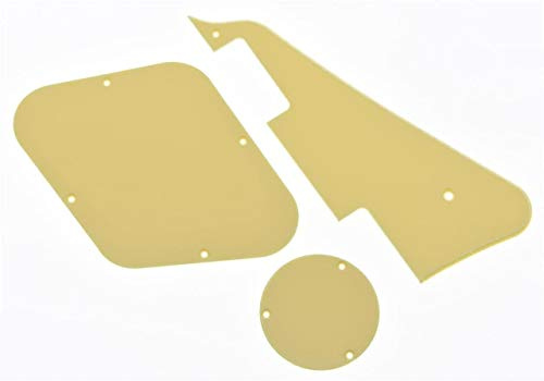 Dopro Solid Cream 1-lagiges LP Pickguard & Rear Plate Switch Plate Cavity Covers for Gibson Les Paul