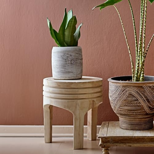 Creative Co-op Hocker, Paulownia-Holz, Natur