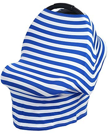 Babies Stillschal für unterwegs für Stillen, Fansu Autositzbezug Stilltuch Still Schal - Ultra-weich und atmungsaktiv - Mehrzweckdesign Ideal für Geschenke und Reisen (Blau,Einheitsgröße)