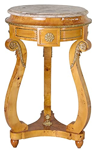 Blumentisch Barock Blumenhocker runder Tisch Barocktisch Beistelltisch 80cm Gold Antik cat162b Palazzo Exklusiv