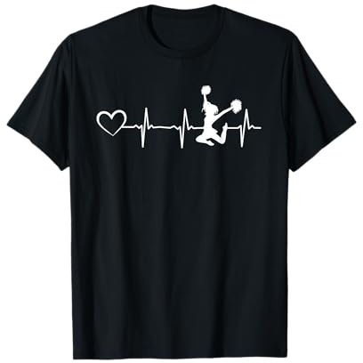 Cheerleading Heartbeat Herz Cheerleader Sport Cheerleading T-Shirt