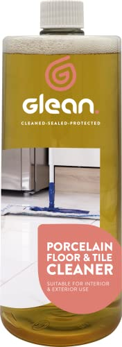 GLEAN- Nettoyant pour sols et carreaux de porcelaine | PH neutre | Nettoyant sans rinçage facile d'entretien pour les surfaces en porcelaine et en céramique | Surfaces polies et non polies | 1 Litre