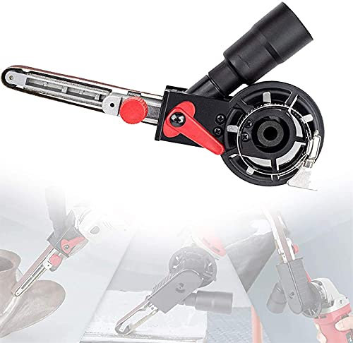 Adaptador de lijadora de banda, mini accesorios para herramientas de lijado para carpintería, instalación ajustada para husillo de 10 mm para madera, tuberías de metal, huecos y esquinas, lijadoras
