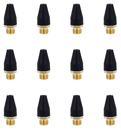 SUPERFINDINGS 12 Stück Legiertes Schwarzes Gummi Luftwerkzeug Für Luftdüsenspitze Legierte Blaspistole Gummispitze Für Luftwerkzeug Zubehör Luftblaswerkzeug Zum Aufblasen