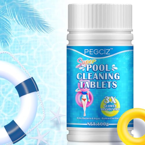 Chlorine Tablets for Swimming Pool, Hot Tub,Swimming Pool Chemicals,Hot Tub& Swimming Pool chlorine tablets,Spa Cleaning Tablets,100PCS
