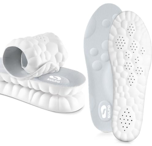 SULPO SPORT Semelles orthopédiques - Chaussures sportives, travail et loisirs - Confort, amortissantes, absorption des chocs et respirantes - 40-41 / M - Gris