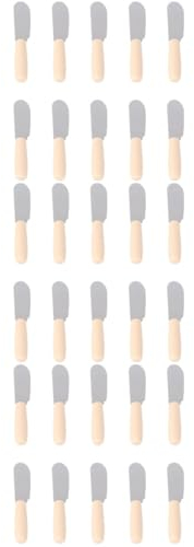 Cabilock 3 Juegos De Espátulas Para Glaseado Crema Mantequilla Queso Acero Liso Mango De Goma Suave Fácil Manejo 10 Unidades X 3