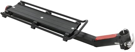 Gepäckträger hinten Aluminium-Fahrrad-Ladung, Verstellbar, Schnellspanner, Rennrad, Hinterradträger, Tragfähigkeit: 110 Lbs, Gepäckträger