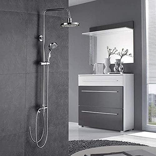Schwenkbare Duschsäule, Duschset mit Handbrause und Regenduschkopf
