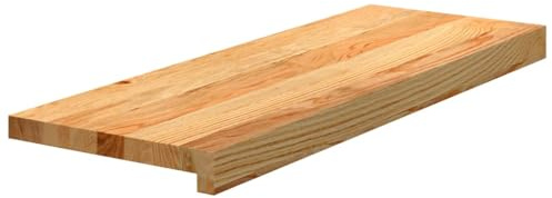 vidaXL Peldaños de escalera 12 uds madera maciza roble marrón claro, peldaño de escalera, peldaño de escalera de roble, alféizar de ventana