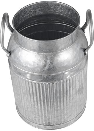 Cabilock Pot De Fleurs Fer Forgé Vintage Seau à Plantes Décoratif pour Jardin Ou Intérieur Support pour Fleurs Artificielles Ou Séchées