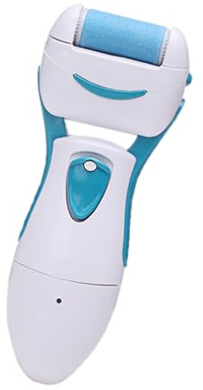 Removedor de Callos Eléctrico Plástico Blanco para Pies | Raspador para Talones y Dedos, Elimina Piel Muerta, Mango Ergonómico Ligero, Kit de Pedicura
