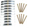 Kit de reparación de caja de pared con gancho de tornillo de enchufe con tornillos de montaje de unión de acero, interruptor eléctrico, accesorios de fijación para enchufe suelto, reparación rápida