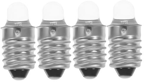 SEWACC 4pcs Mini Flashlight Bulbs Replacement Flashlight Led Bulb for Camping Outdoor Exploration