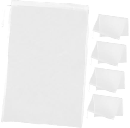 VALICLUD 5 pièces Sachets Filtrants Réutilisables Filtre à Mailles Fines pour Lait Végétal Jus Vin Mailles Filtration Pratique et Résultats Optimaux