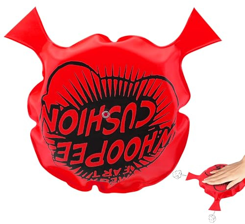 Self Inflating Whoopie Cushion, 6 Woopie Cushions, Whoopee Cushion Goodie Bag Stuffers, Woopy Cushion for Boys and Girls, Party Favors Fart Bag Make Gas Sounds, Novelty Prank Gag White Elephant Gifts