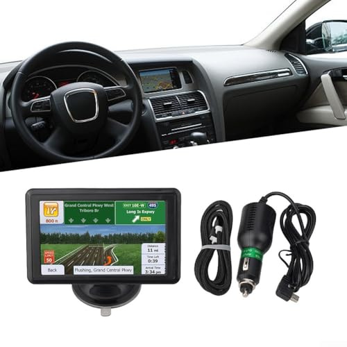 Jotekonoby 5 Inch GPS Navigation System for Car Truck with UK Maps 8GB Memory FM Transmitter Speed Camera Alerts Portable Sat Nav Device TFT Screen