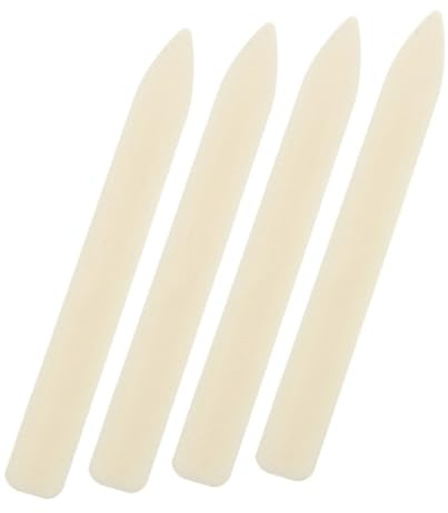 STOBAZA 4 Stück Teiliges Kunststoff Falzbein Set für Papier Falten und Rillen Origami Kit für Erwachsene Präzises Scoring Werkzeug für Kartenherstellung und DIY Bastelprojekte