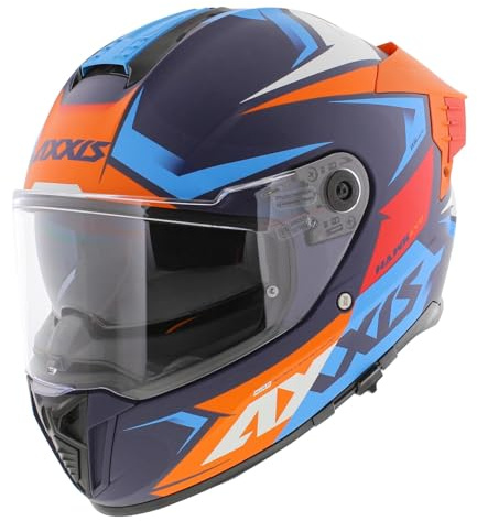 Axxis Hawk SV Evo Integralhelm Ixil C14 matt orange blau
