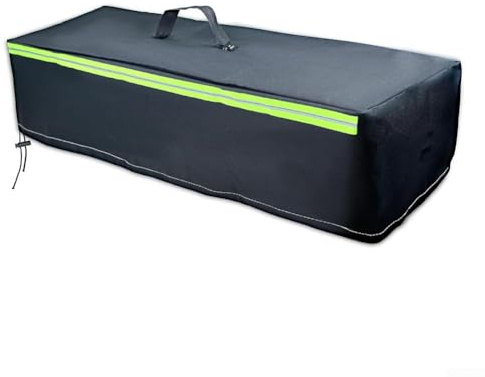 Housse de foyer d'extérieur rectangulaire avec bandes réfléchissantes, résistante aux UV et imperméable