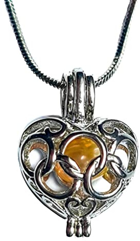 Kremers Schatzkiste Wunschperle Halskette Set - Echte Muschel Liebesperle Silberkette mit Geschenkbox Magisches Schmuckgeschenk für Frauen Liebe & Glück Wunschperle Halskette mit Anhänger + Muschel