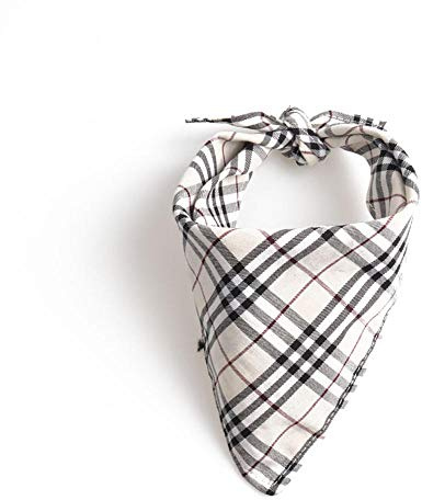UANOU Hund Bandanas Dreieck Lätzchen Baumwolle Schal Rot Kariert Gedruckt Für Welpen Kleine Und Mittlere Heimtierbedarf
