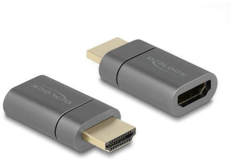 DeLOCK Adaptador HDMI Macho a Hembra 8 K 60 Hz magnético