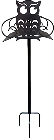 F Fityle Gartenschlauchhalter, Abnehmbarer, freistehender Schlauchständer, Metall-Lagerregal, rostfreier Wasserschlauchhalter für Garten und Rasen, Owl