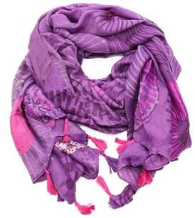 QUEEN HELENA Warmer Gemusterte Bunter Winterschal für Damen SC22-8