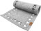 Miqio Design Filz Tischläufer Sterne | Tischläufer Winter | 100x30cm abwaschbar | Filzläufer 0ekotex Filzstoff mit Echtleder Label | Tischdecke Weihnachten- Hellgrau