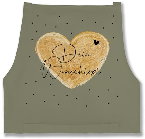 Geschenk mit Namen personalisiert by Shirtracer - Schürze - Aufdruck selbst gestalten - Dein Wunschtext I Geschenk personalisiert Weihnachten I Vatertag I Muttertag I Geburtstag