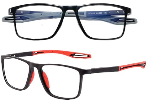 BOILGRANNY M1 Lunettes 0,0 à -3,5 Si la vue est réduite (difficulté à voir près/loin), Anti Bleu Légèrement Photochromatique UV400 homme femme Flexible en Silicone ultra léger (Noir/gris, +1,0)