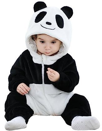 TONWHAR Kid's and Toddler's Costume Baby Animal Outfit Baby Boys' Girls' One-Piece Rompers Jumpsuit(4T,Panda)