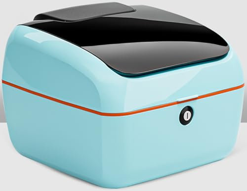 DMMFTERL Motorrad-Topcase, Topcase für Motorrad-Kofferraumbox mit Schloss zur Aufbewahrung des Helms, Gepäckbox für Motorrad-Roller-Moped, Blau (Blau)