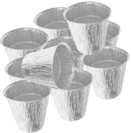 TINEASUR 10pcs Reusable Grease Bucket Liners for Heavy Duty Foil Tray for Outdoor Cooking Prevents Messy Spills Simplifies Cleanup for Grilling and Baking
